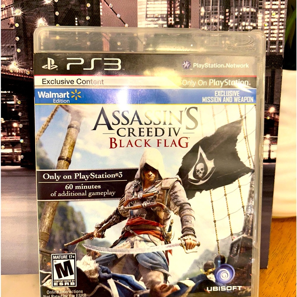 PS3, game, Assassin’s Creed black flag,DOES NOT SKIP OR OR HAVE PROBLEMS, fun
